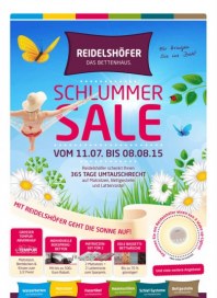 Reidelshöfer Das Bettenhaus KG Schlummer Sale Juli 2015 KW28