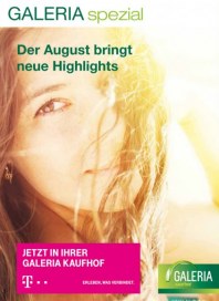 Telekom Shop-in-Shop bei Galeria Kaufhof Der August bringt neue Highlights August 2015 KW31