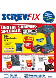 Screwfix Unsere Sommer-Specials August 2015 KW34