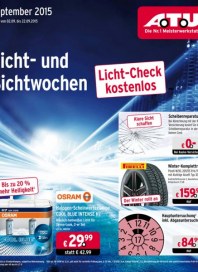 A.T.U Auto Teile Unger Licht- und Sichtwochen September 2015 KW36 A.T.U Auto Teile Unger Licht- und Sichtwochen September 2015 KW36