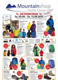 Mountain-Shop Aktionstage September 2015 KW36