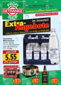 Profi Getränke Getränke holt man beim Profi September 2015 KW37 Profi Getränke Getränke holt man beim Profi September 2015 KW37