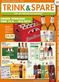 Trink und Spare Unsere Vorschau vom 14.9.-19.9.2015 September 2015 KW38 Trink und Spare Unsere Vorschau vom 14.9.-19.9.2015 September 2015 KW38