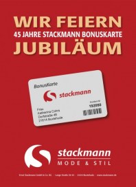 Stackmann Wir feiern Jubiläum September 2015 KW38
