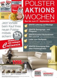 Möbelmarkt Dogern Polster-Aktionswochen September 2015 KW38