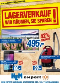 HEM expert Lagerverkauf - Wir räumen, Sie sparen September 2015 KW38 HEM expert Lagerverkauf - Wir räumen, Sie sparen September 2015 KW38