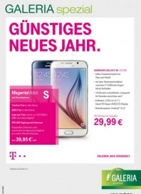 Telekom Shop-in-Shop bei Galeria Kaufhof Günstiges neues Jahr Januar 2016 KW53