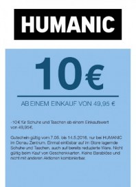 Humanic Humanic Angebote 07.05 - 14.05.2016 Mai 2016 KW18
