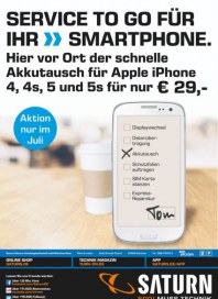 Saturn Service to go für Ihr Smartphone Juli 2016 KW27 Saturn Service to go für Ihr Smartphone Juli 2016 KW27