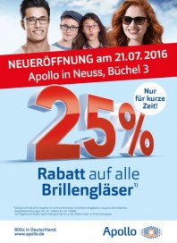 Apollo Optik Neueröffnung - Neuss Juli 2016 KW29 Apollo Optik Neueröffnung - Neuss Juli 2016 KW29