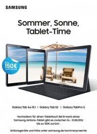 Samsung Sommer, Sonne, Tablet-Time August 2016 KW33