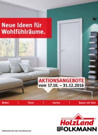 HolzLand Folkmann Neue Ideen für Wohlfühlräume Oktober 2016 KW42