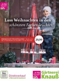 Gärtnerei Knauß & Söhne GbR Lass Weihnachten in den schönsten Farben leuchten November 2016 KW45