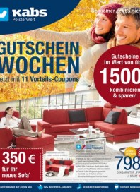 Kabs Polsterwelt Gutscheinwochen - Jetzt mit 11 Vorteils-Coupons November 2016 KW45