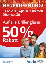 Apollo Optik Neueröffnung in Bremen Dezember 2016 KW48
