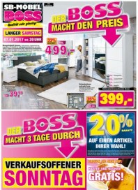 SB Möbel Boss Verkaufsoffener Sonntag Januar 2017 KW01 SB Möbel Boss Verkaufsoffener Sonntag Januar 2017 KW01