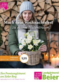 Landgärtnerei Beier Mach dein Weihnachtsfest zu einem Blütentraum November 2017 KW46