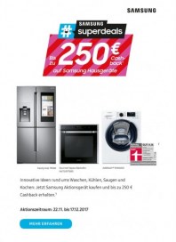 Saturn Bis zu 250€ Cashback auf Samsung Hausgeräte November 2017 KW47 1