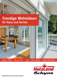 Holzland Schyns Trendige Wohnideen für Haus und Garten Januar 2018 KW01