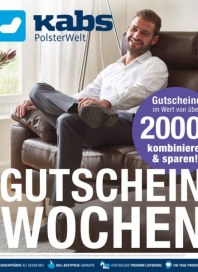 Kabs Polsterwelt Gutscheinwochen - Gutscheinbogen Januar 2018 KW04