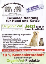 Elefanten Apotheke Gesunde Nahrung für Hund und Katze April 2012 KW16